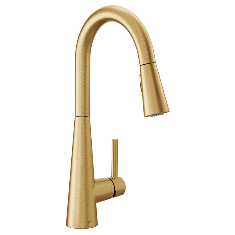 Sleek One-Handle High Arc Pulldown Kitchen Faucet