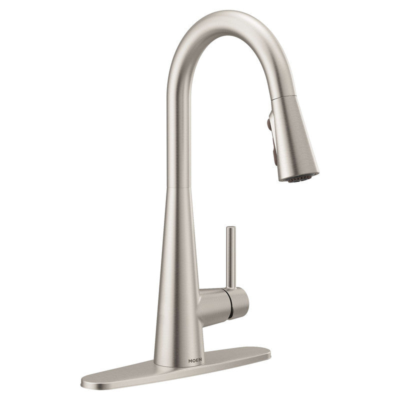 Sleek One-Handle High Arc Pulldown Kitchen Faucet