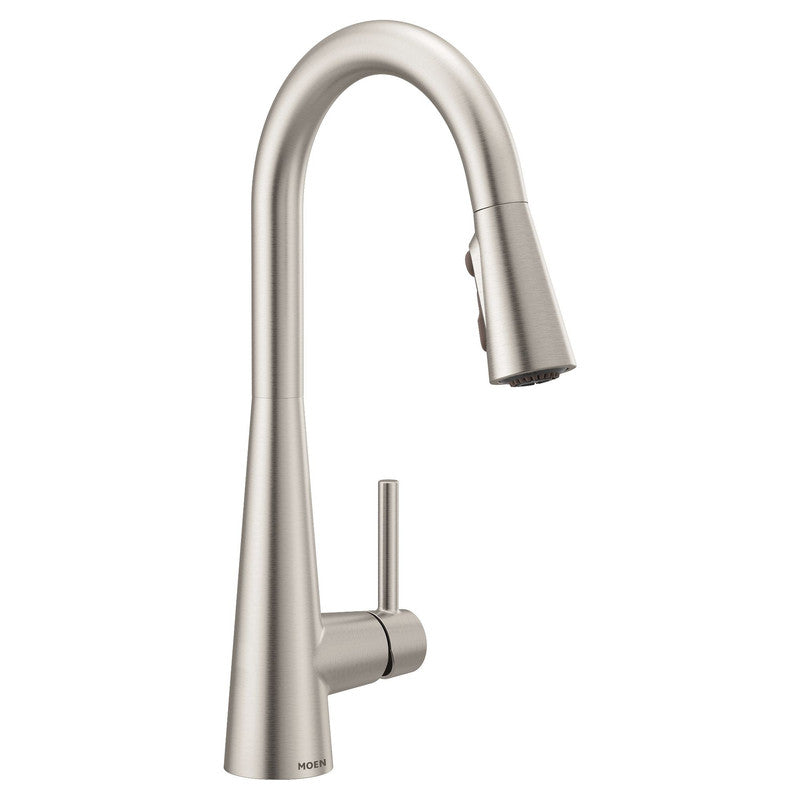 Sleek One-Handle High Arc Pulldown Kitchen Faucet