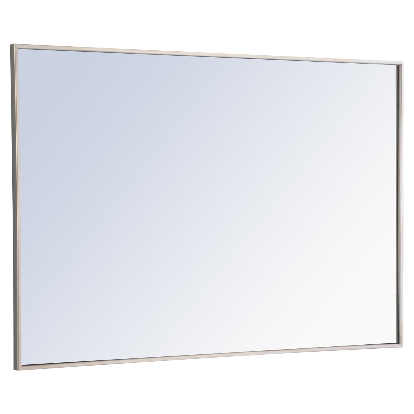 MR4079S Monet 28" x 42" Metal Framed Rectangular Mirror in Silver