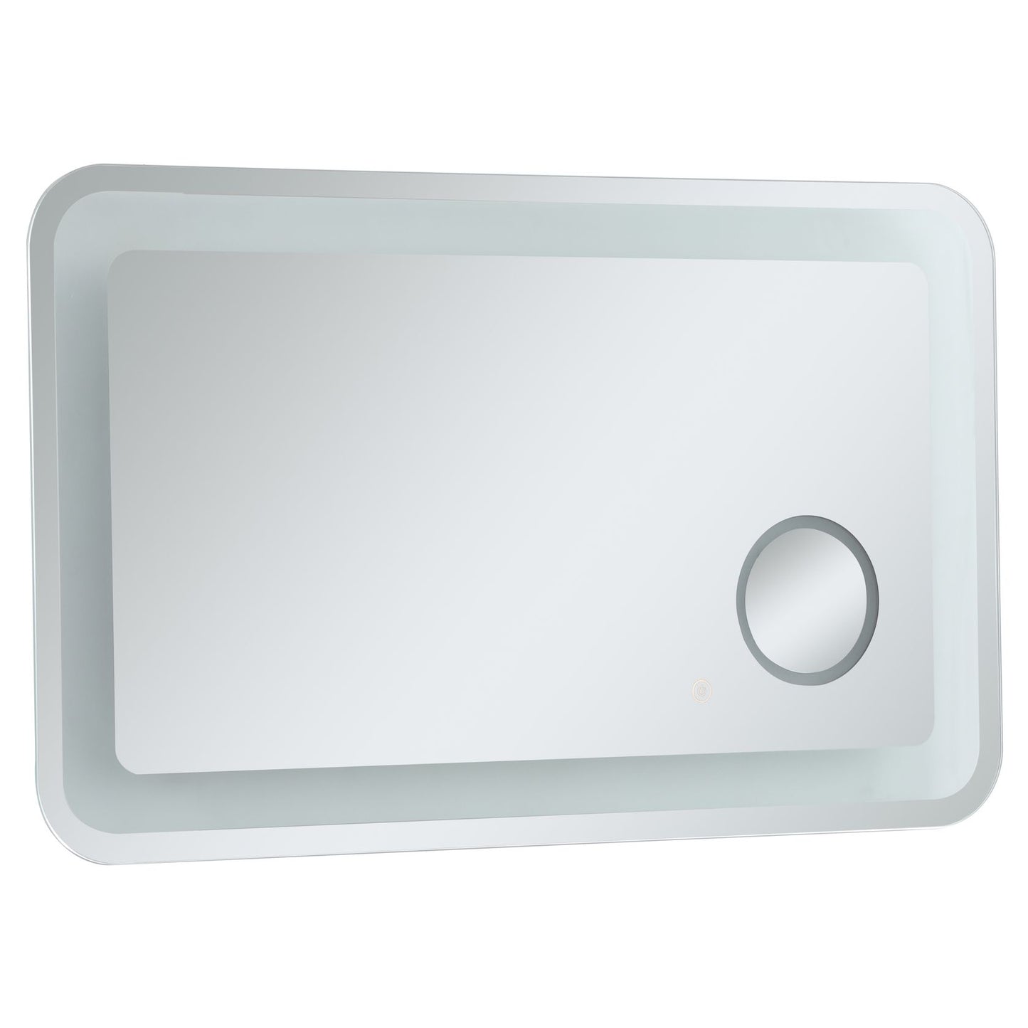 MRE52440 Lux 40" x 24" LED Mirror in Glossy White - Adjustable Color Temp