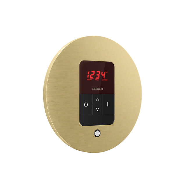 iTempo Round Steam Shower Control in Brushed Bronze