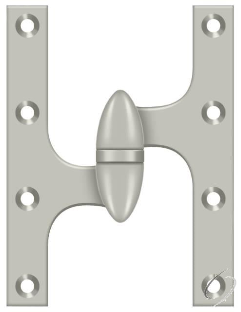 OK6045B15-L 6" x 4-1/2" Hinge; Satin Nickel Finish