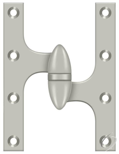 OK6045B15-R 6" x 4-1/2" Hinge; Satin Nickel Finish