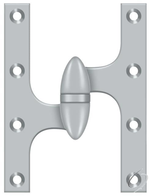 OK6045B26D-L 6" x 4-1/2" Hinge; Satin Chrome Finish