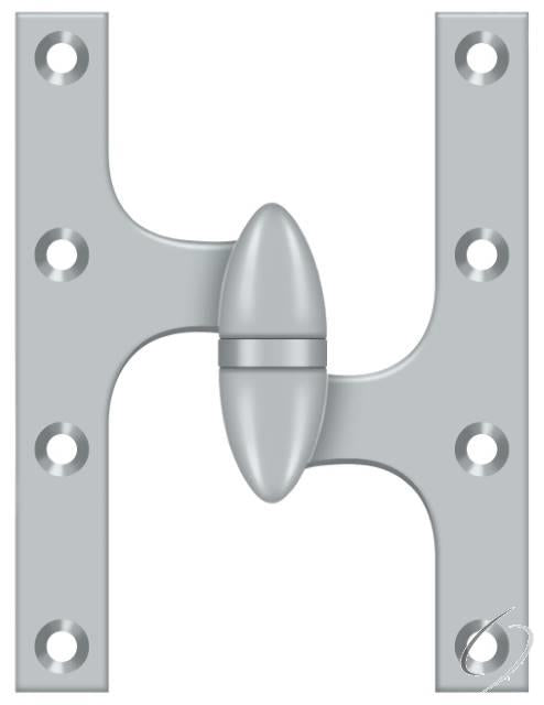 OK6045B26D-R 6" x 4-1/2" Hinge; Satin Chrome Finish