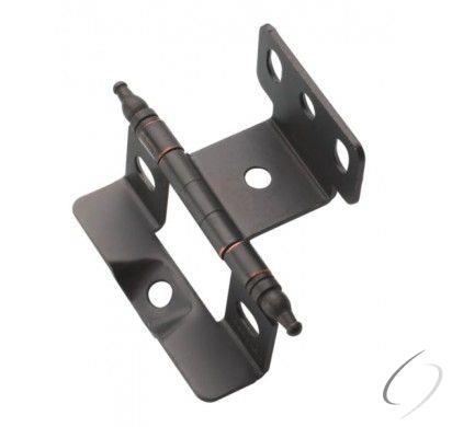 Amerock PK3175TMORB 3/4" (19 mm) Full Inset Full Wrap Minaret Tip Cabinet Hinge Oil Rubbed Bronze Fi