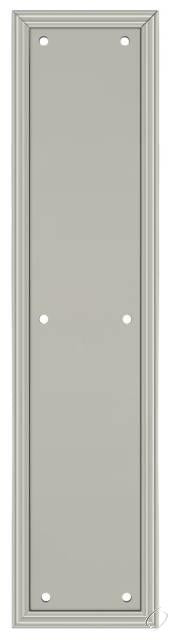 PP2280U15 Framed Push Plate; Heavy Duty; 3-1/2" x 15"; Satin Nickel Finish