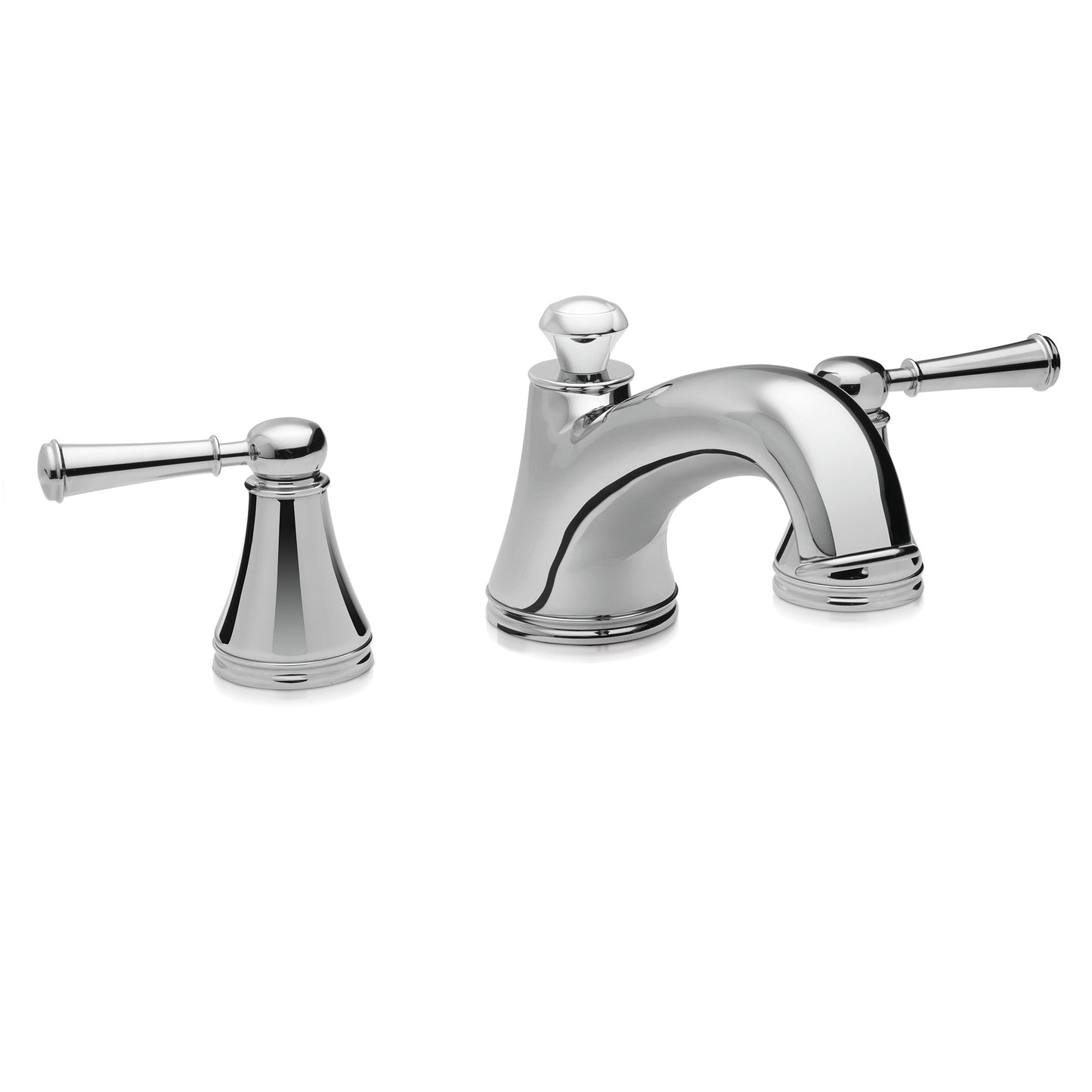 Toto TB220DD1#CP - Vivian 10" Three Hole Deck Mounted Roman Tub Filler Trim with Lever Handles- Poli