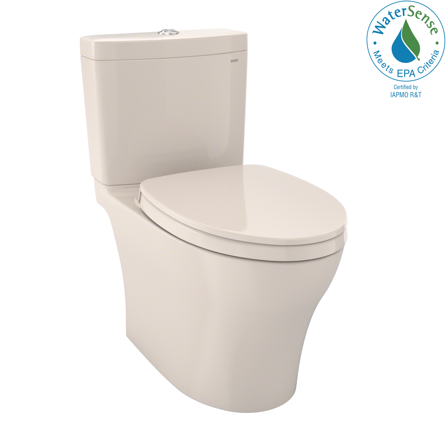 Toto MS446124CUMG#12 - Aquia IV 1G WASHLET+ Two-Piece Elongated Dual Flush 1.0 and 0.8 GPF Toilet wi