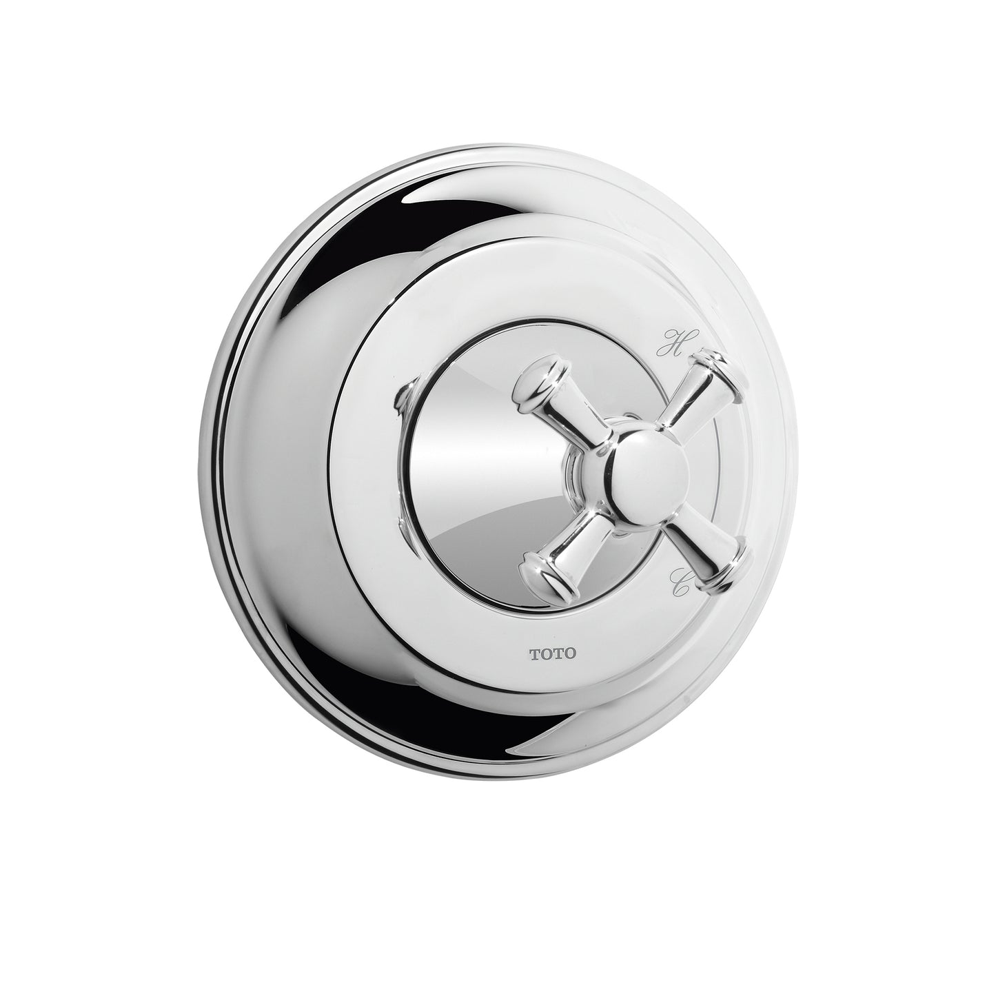 Toto TS220P#CP - Vivian Pressure Balance Valve Trim with Cross Handle- Polished Chrome