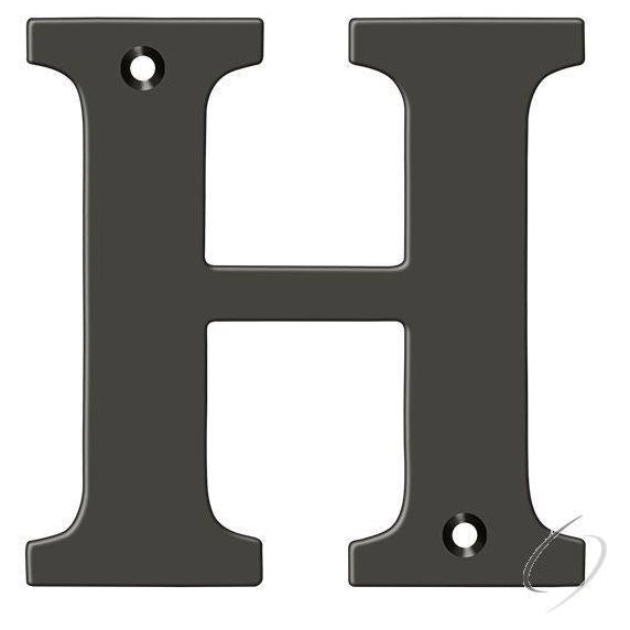 RL4H-10B 4" Residential Letter H; Oil Rubbed Bronze Finish