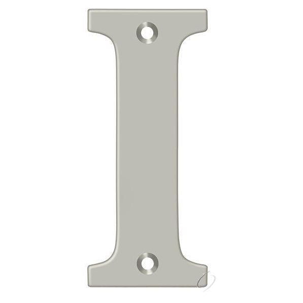 RL4I-15 4" Residential Letter I; Satin Nickel Finish