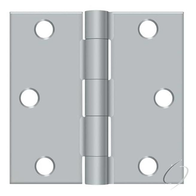 S33U26D-R 3" x 3" Square Hinge; Satin Chrome Finish