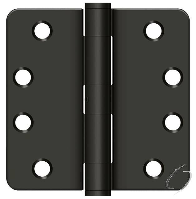 S44R4Heavy DutyN10B 4" x 4" x 1/4" Radius Hinge; Heavy Duty; Oil Rubbed Bronze Finish