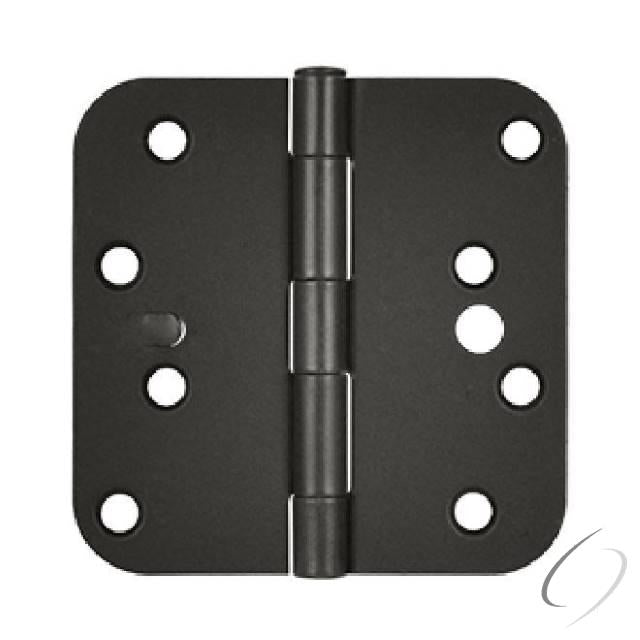 S44R510B-SEC 4" x 4" x 5/8" Radius Hinge; Security; Oil Rubbed Bronze Finish