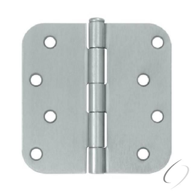 S44R5BK26D 4" x 4" x 5/8" Radius Hinge in Bulk Pack; Satin Chrome Finish - * Bulk Packs Must