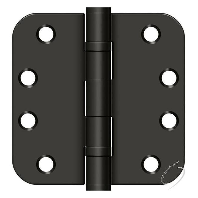 S44R5HDB10B 4" x 4" x 5/8" Radius Hinge; Heavy Duty; Ball Bearings; Oil Rubbed Bronze Finish