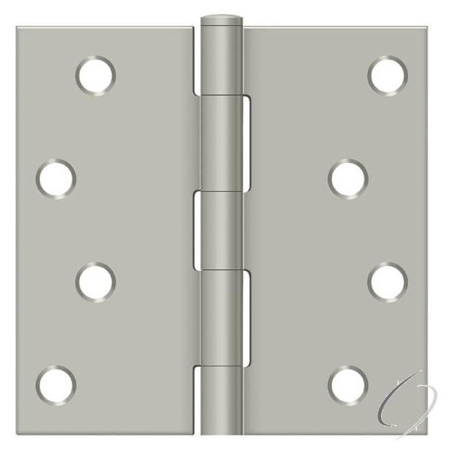 S44U15-R 4" x 4" Square Hinge; Satin Nickel Finish