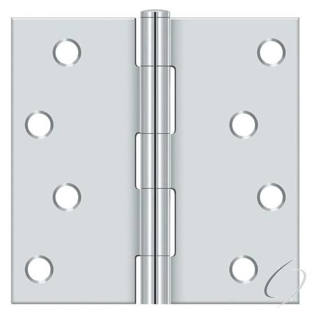 S44U26-R 4" x 4" Square Hinge; Bright Chrome Finish