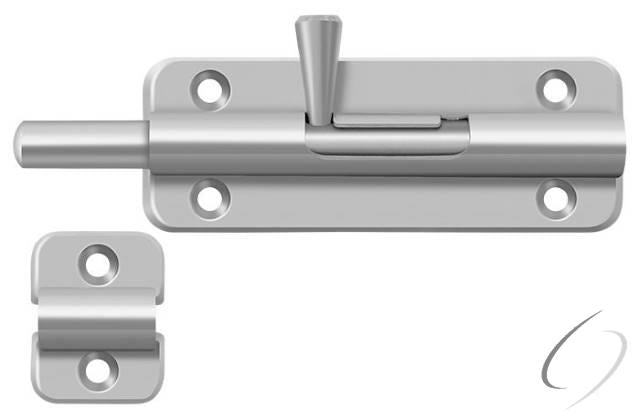 SB35U32D Spring Bolt 3-1/2"; Satin Stainless Steel Finish