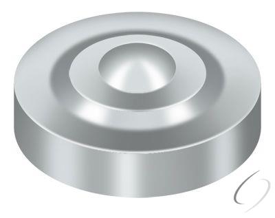 SCD100U26 Screw Cover; Round; Dimple; 1" Diameter; Bright Chrome Finish