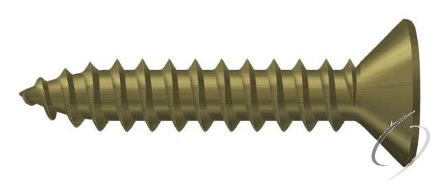 SCWB1010U5 Wood Screw; SB; #10 x 1"; Antique Brass Finish