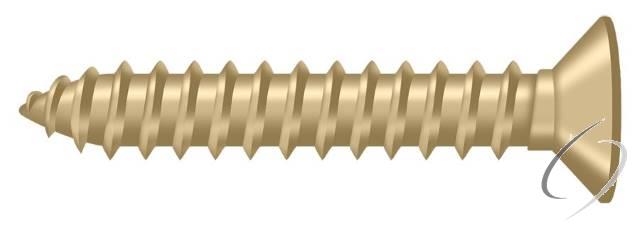 SCWB12125U4 Wood Screw; SB; #12 x 1-1/4"; Satin Brass Finish