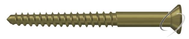 SCWB1225U5 Wood Screw; SB; #12 x 2-1/2"; Antique Brass Finish