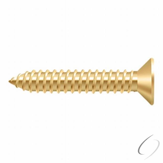 SCWB14125CR003 Wood Screw; SB; #14 x 1-1/2"; Lifetime Brass Finish