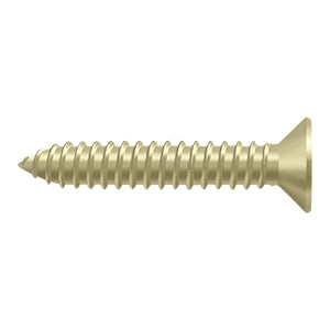 SCWB14125U3-UNL Wood Screw; SB; #14 x 1-1/2"; Unlacquered Bright Brass Finish