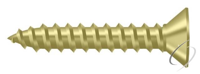 SCWB775U3 Wood Screw; SB; #7 x 3/4"; Bright Brass Finish