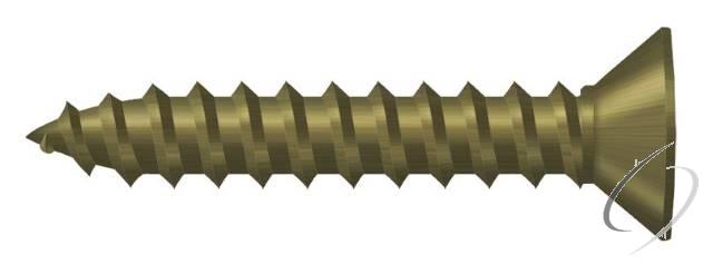 SCWB775U5 Wood Screw; SB; #7 x 3/4"; Antique Brass Finish