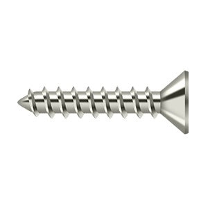 SCWS1010U14 Wood Screw; ST; #10 x 1"; Bright Nickel Finish