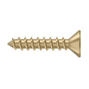 SCWS1010U4 Wood Screw; ST; #10 x 1"; Satin Brass Finish