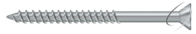 SCWS1025U26D Wood Screw; ST; #10 x 2-1/2"; Satin Chrome Finish