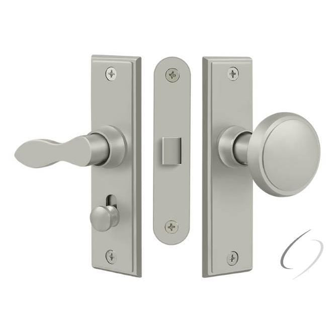 SDML334U15 Storm Door Latch; Square; Mortise Lock; Satin Nickel Finish