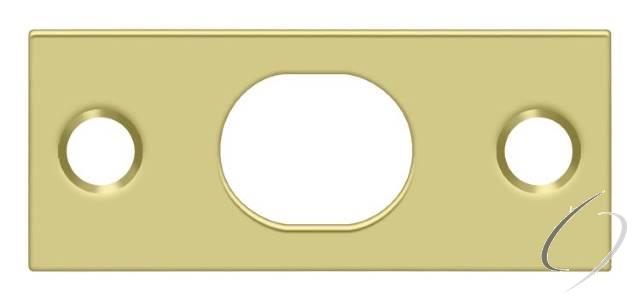 SP12EFB3 Strike Plate For Extension Flush Bolt; Bright Brass Finish