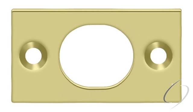 SP6FBU3 Strike Plate For 6" Flush Bolt; Bright Brass Finish