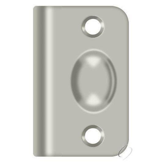 SPB349U15 Strike Plate for Ball Catch and Roller Catch; Satin Nickel Finish