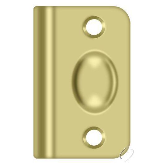 SPB349U3 Strike Plate for Ball Catch and Roller Catch; Bright Brass Finish