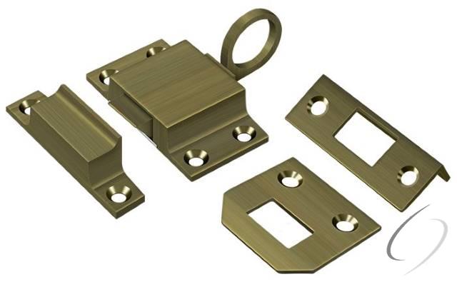 TC80U5 Transom Catch; Antique Brass Finish