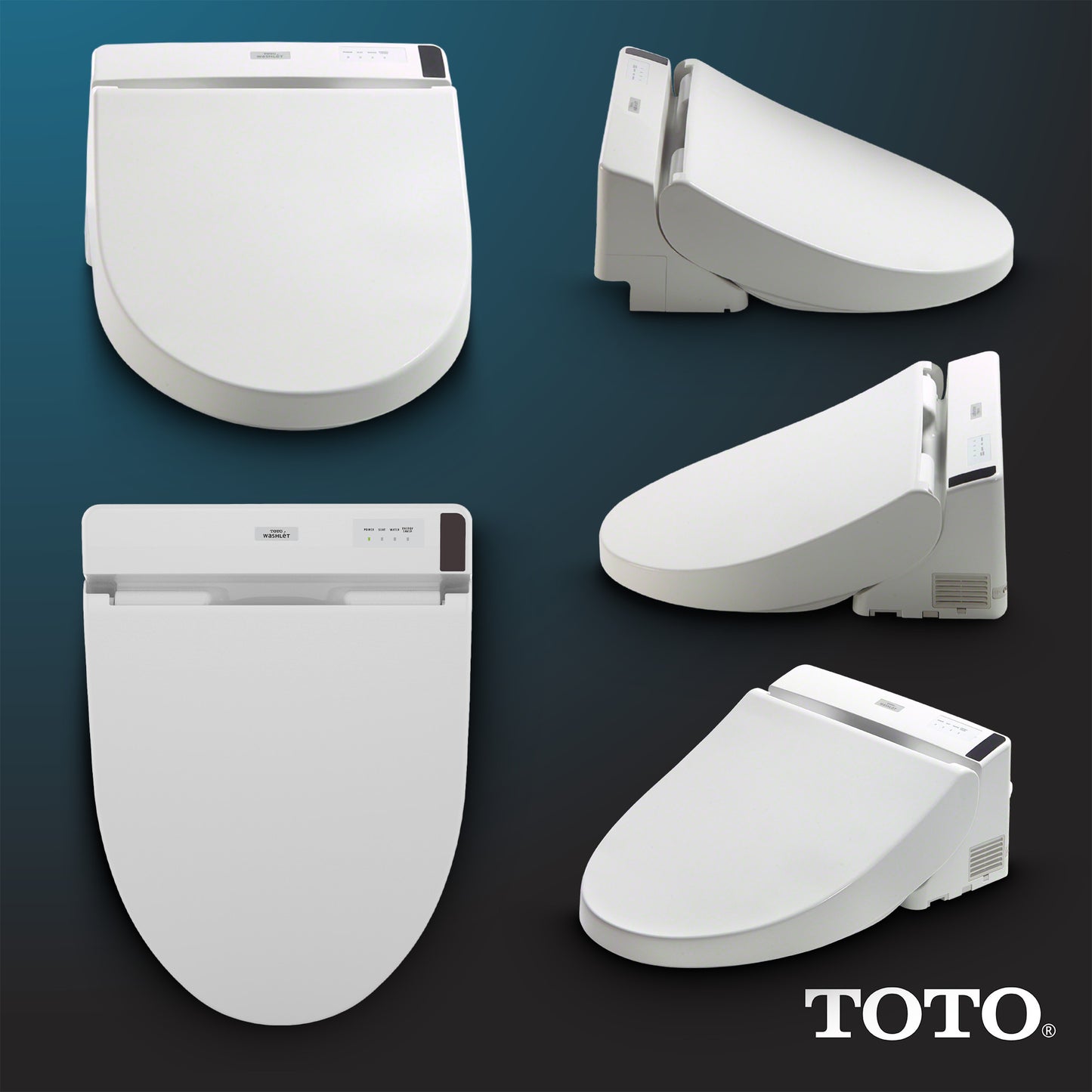 Toto SW2043R#01 - WASHLET C200 Electronic Bidet Toilet Seat with PREMIST and SoftClose Lid, Round, Cotton White