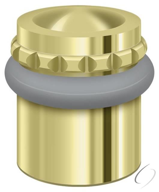 UFBP4505U3 Round Universal Floor Bumper Pattern Cap 1-1/2"; Bright Brass Finish