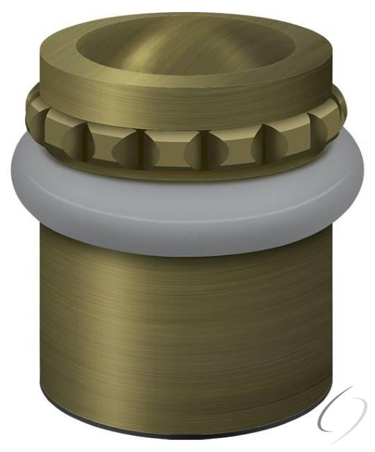 UFBP4505U5 Round Universal Floor Bumper Pattern Cap 1-1/2"; Antique Brass Finish