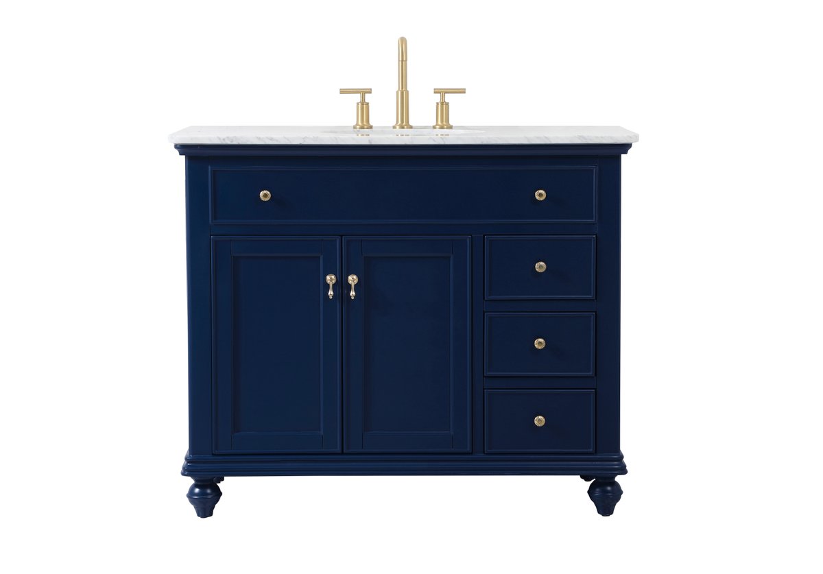 VF12342BL 42" Single Bathroom Vanity in Blue