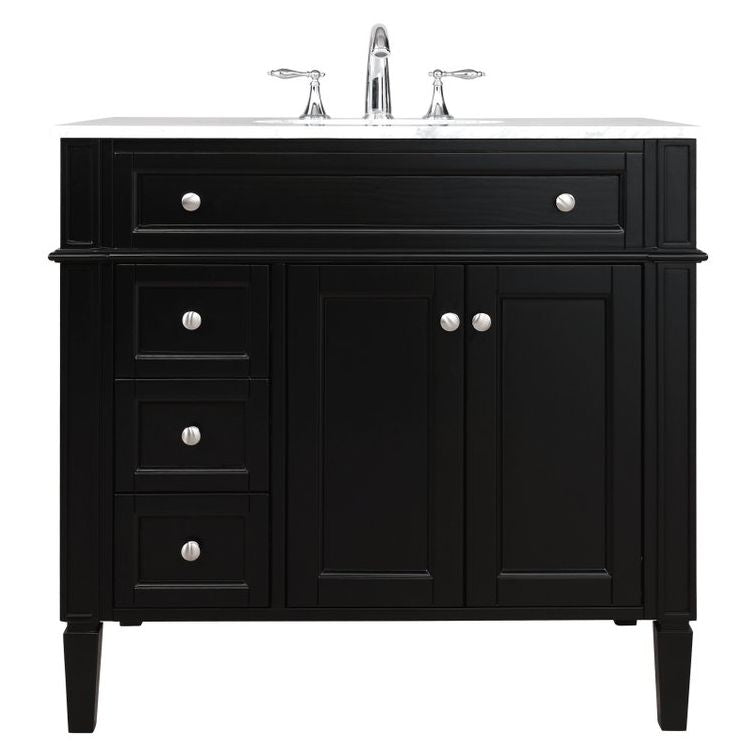 VF12536BK 36" Single Bathroom Vanity in Black