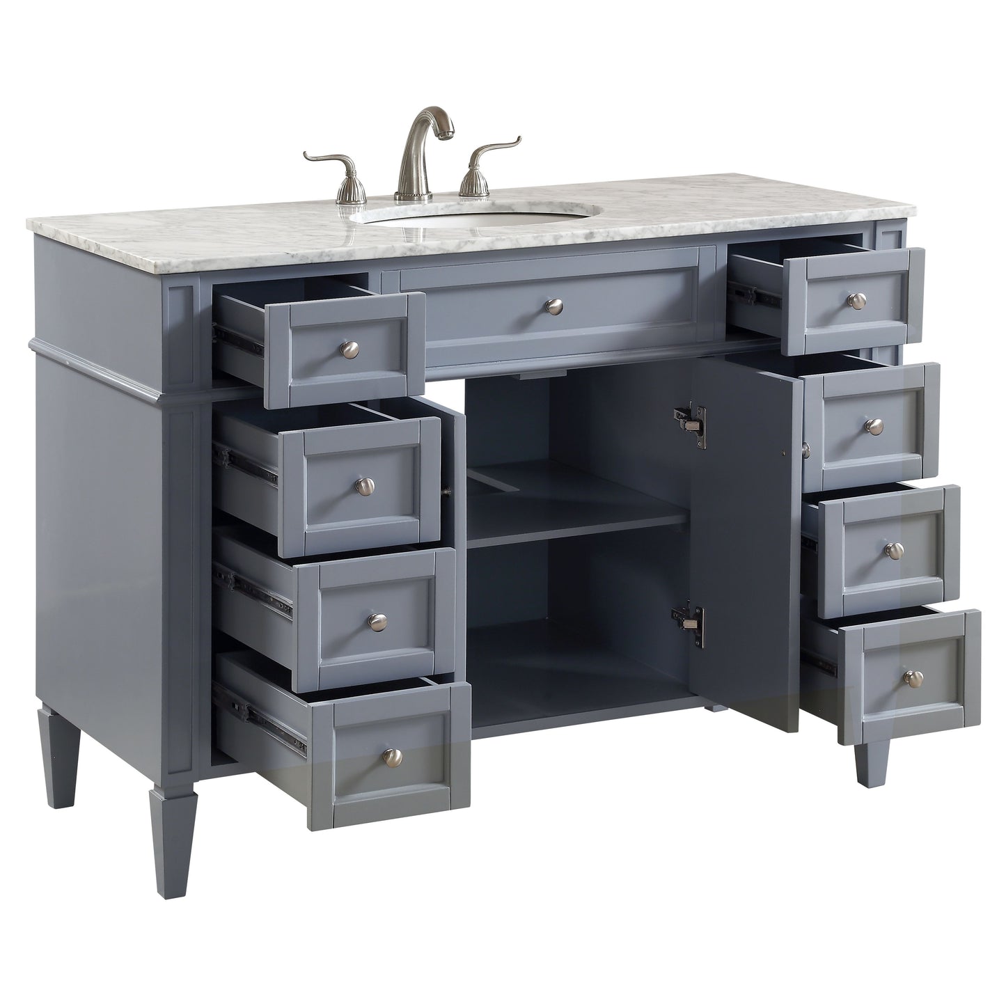 VF12548GR 48" Single Bathroom Vanity Set in Grey