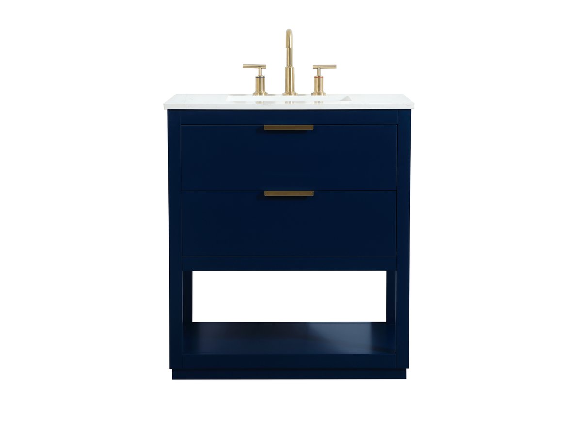 VF19230BL 30" Single Bathroom Vanity in Blue