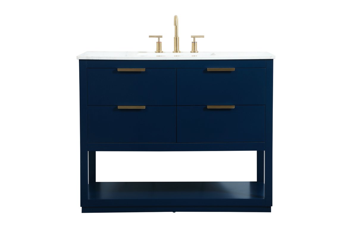 VF19242BL 42" Single Bathroom Vanity in Blue